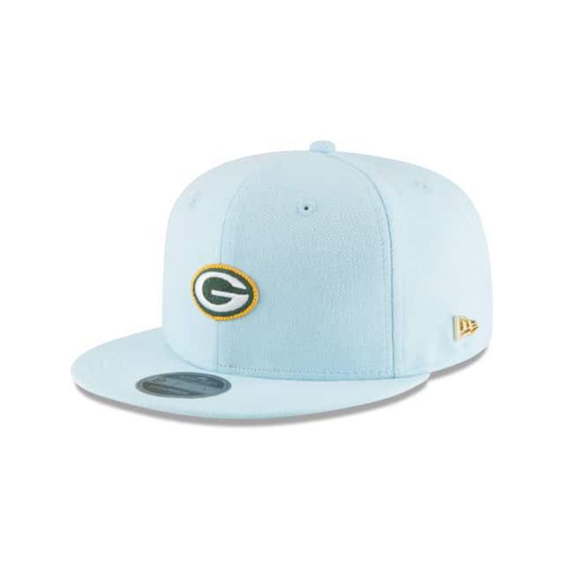 NFL Green Bay Packers Micro Stitch 9Fifty Snapback (SQW9603) - Blue New Era Caps